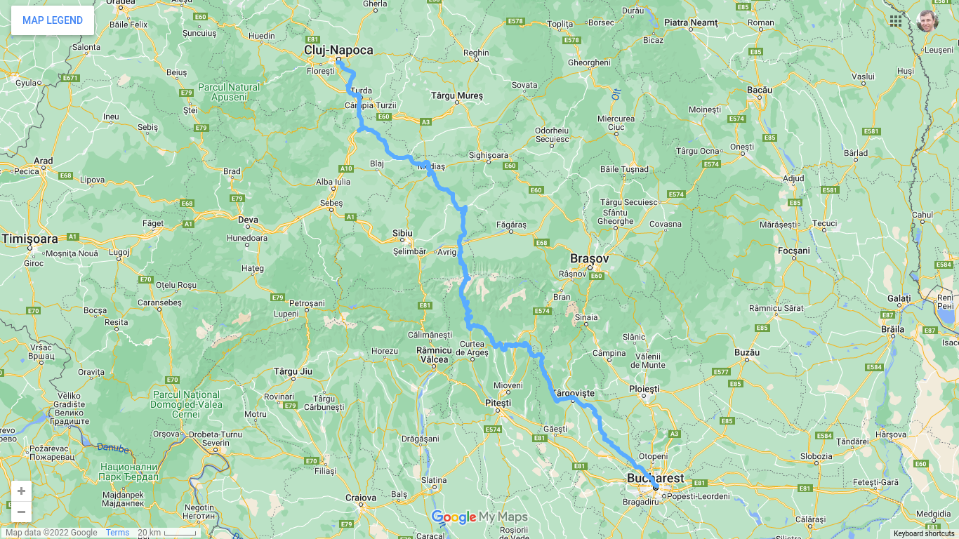 Best route in Romania